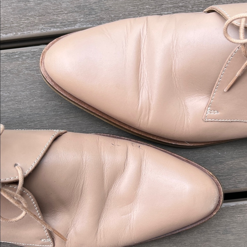 Everlane The Modern Oxford Blush Creme Leather Derby Shoes - Size 10.5 - Picture 15 of 16